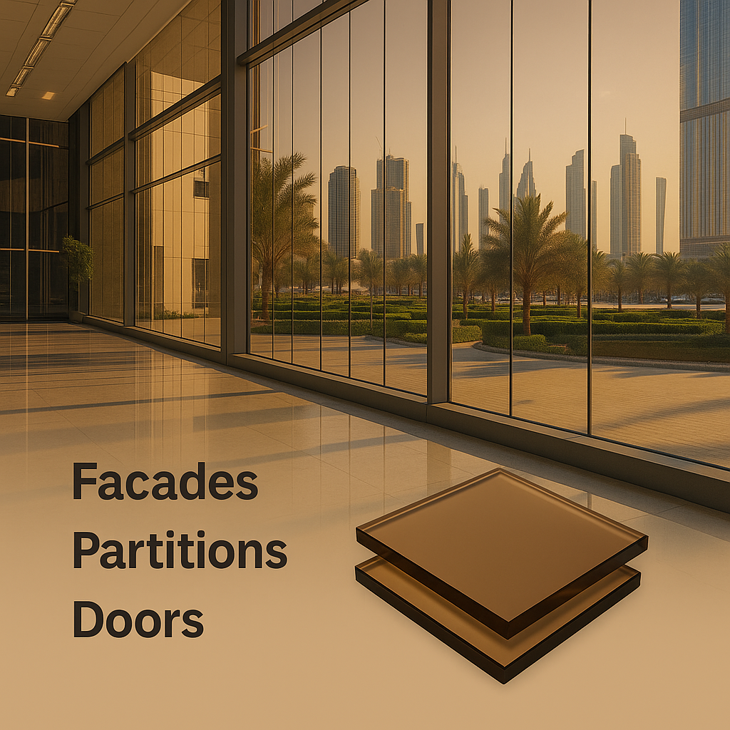 Tinted Toughened ( Tuffened )Glass in Mangaluru